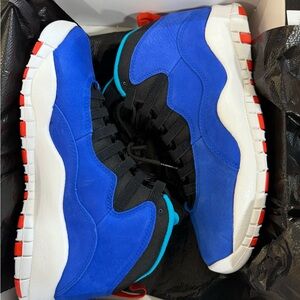 Jordan Air 10 Retro Racer Blue and Black size 9.5 DS
